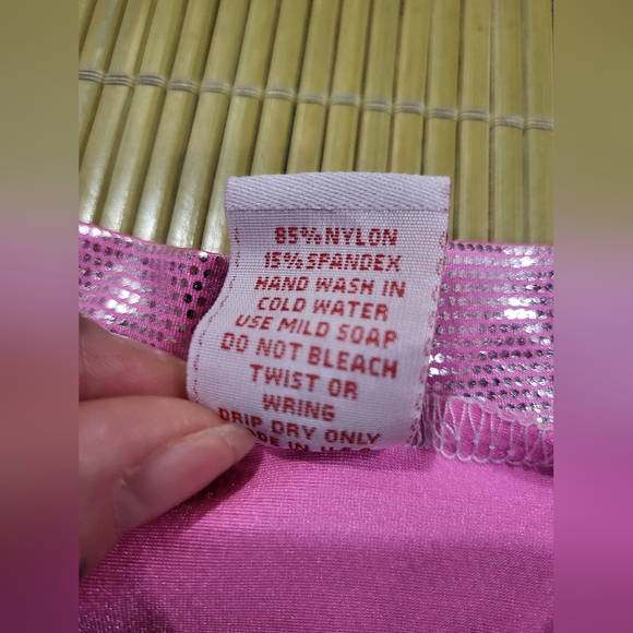 Pink Glitter S/M High Waisted Hot Pants - Picture 5 of 6